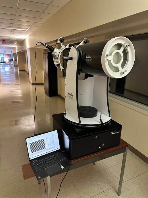 Telescope apparatus setup for Moire sensing